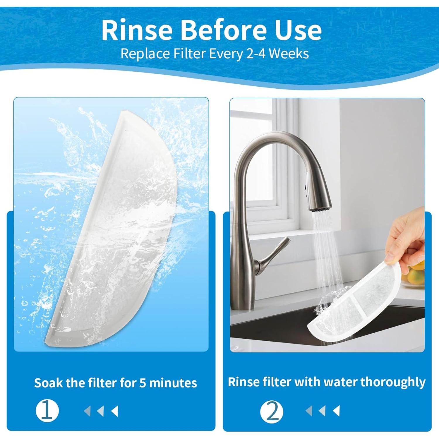 Filtros de Reemplazo para Fuente de Agua Gatos Daoxuan 8 Unidades