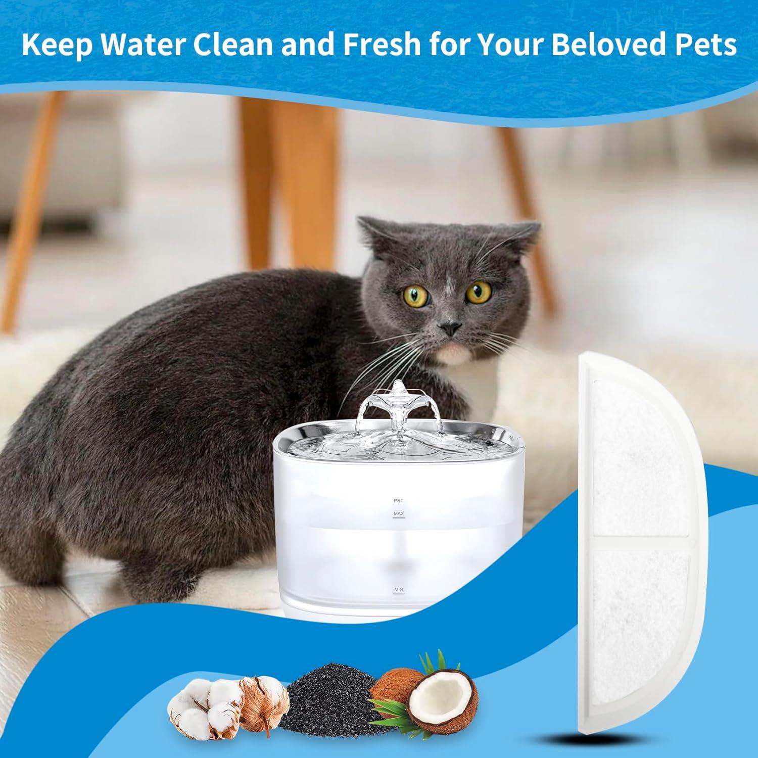 Filtros de Reemplazo para Fuente de Agua Gatos Daoxuan 8 Unidades