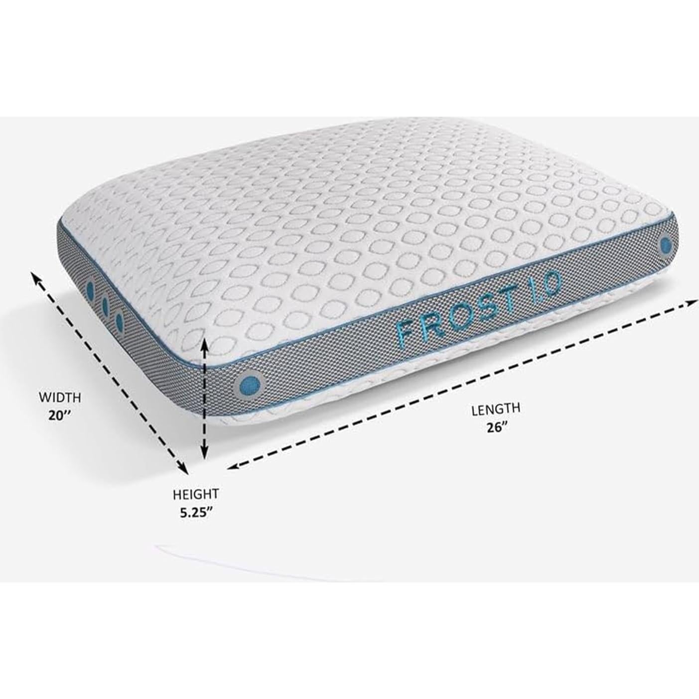 Almohada de Cama Refrigerante Bedgear 1.0 - Firmeza Media 50.8x66cm