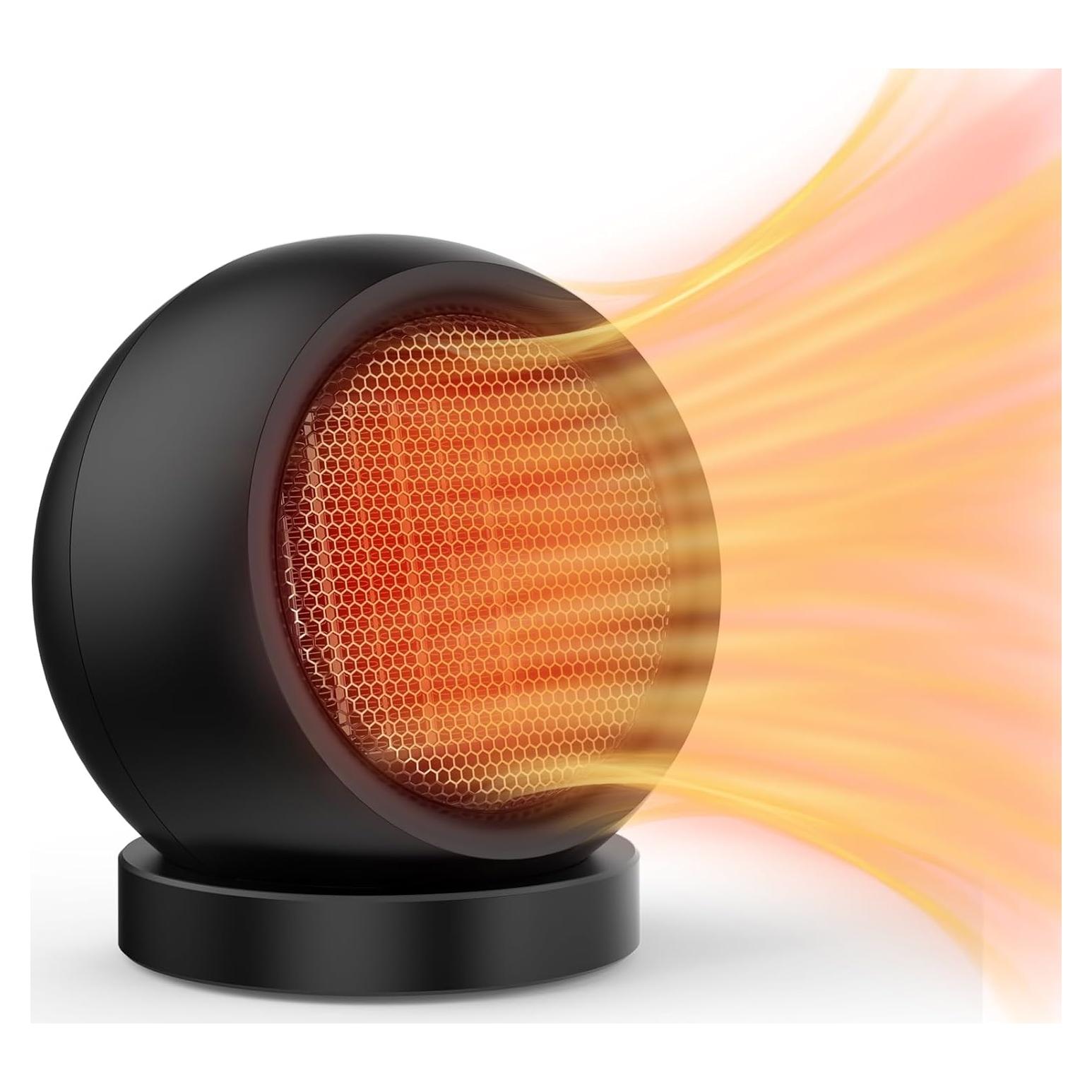 Calentador de escritorio Lmkeji 600W compacto y silencioso