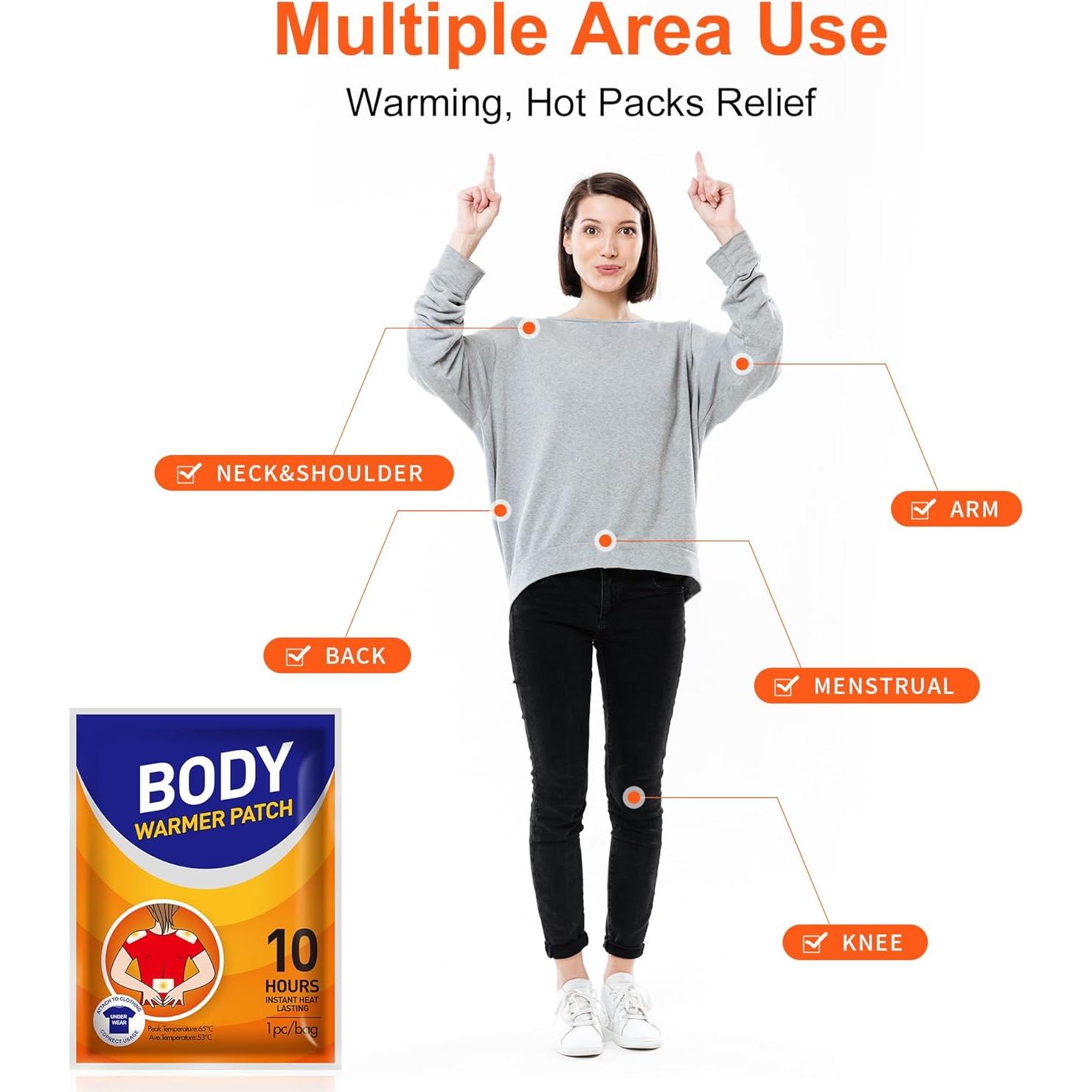 Parches Calentadores de Cuerpo Ifory - Paquete de 15 Unidades