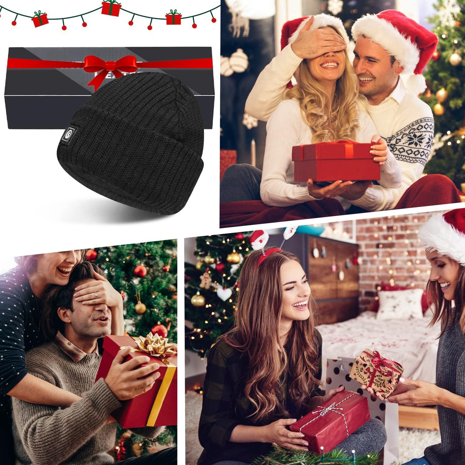 Gorro Térmico Eléctrico Calentado Unisex 7.4V Negro