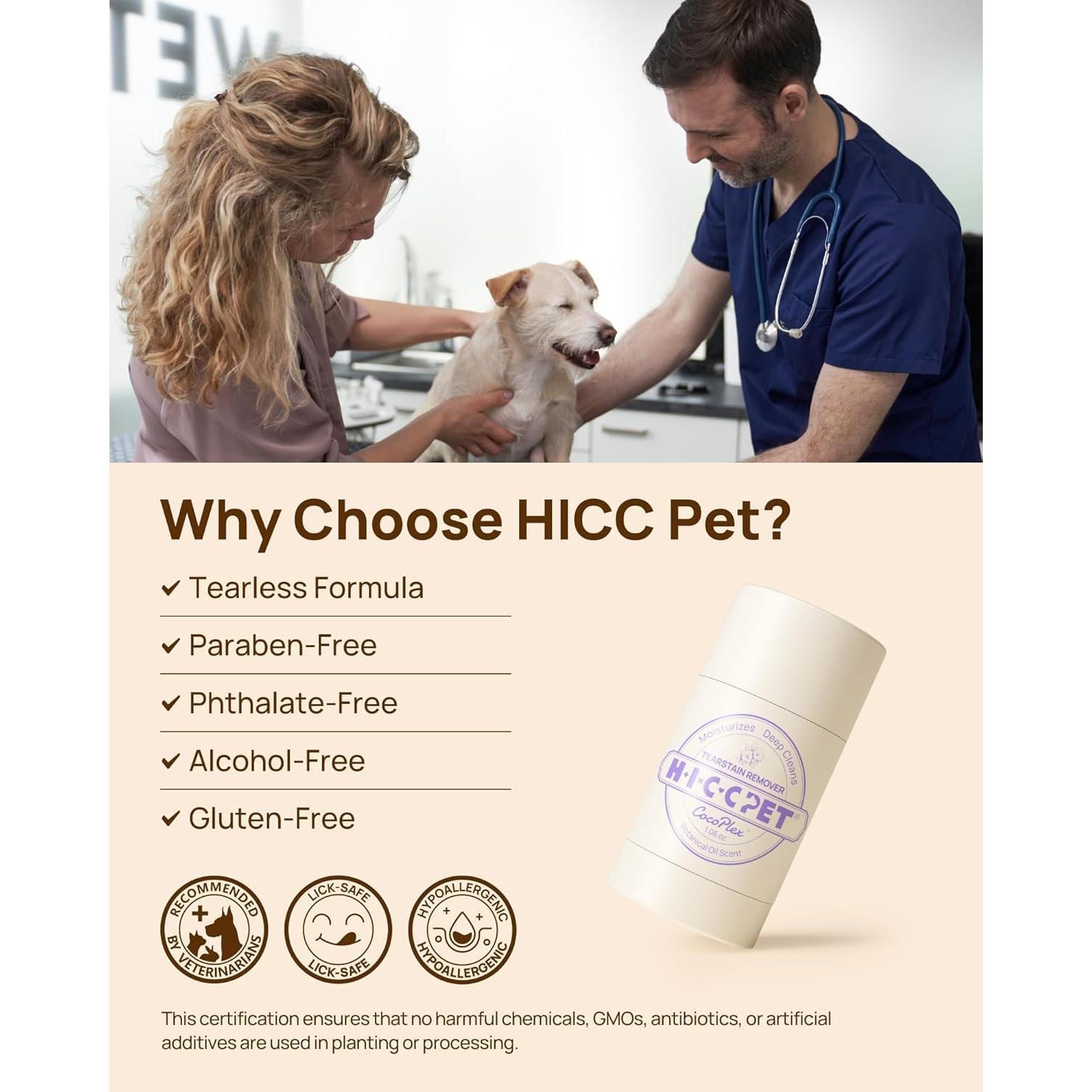 Bálsamo Suavizante HICC PET 15 g - Removedor Manchas Lagrimas