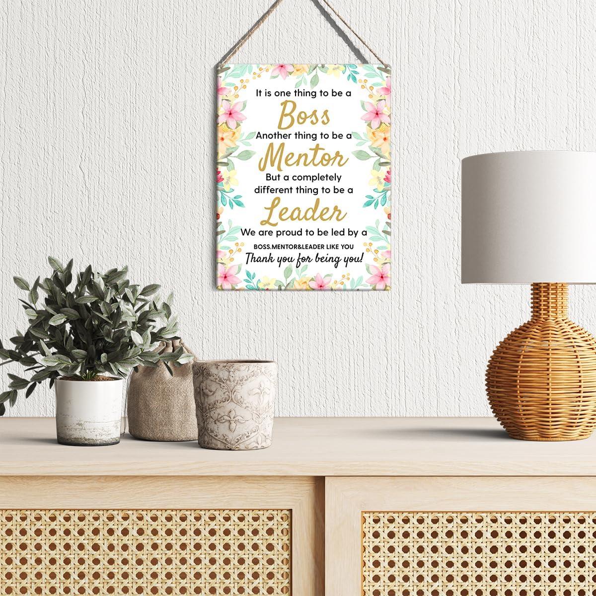 Cartel Colgante de Madera GUDIAO 25x20 cm para Jefe