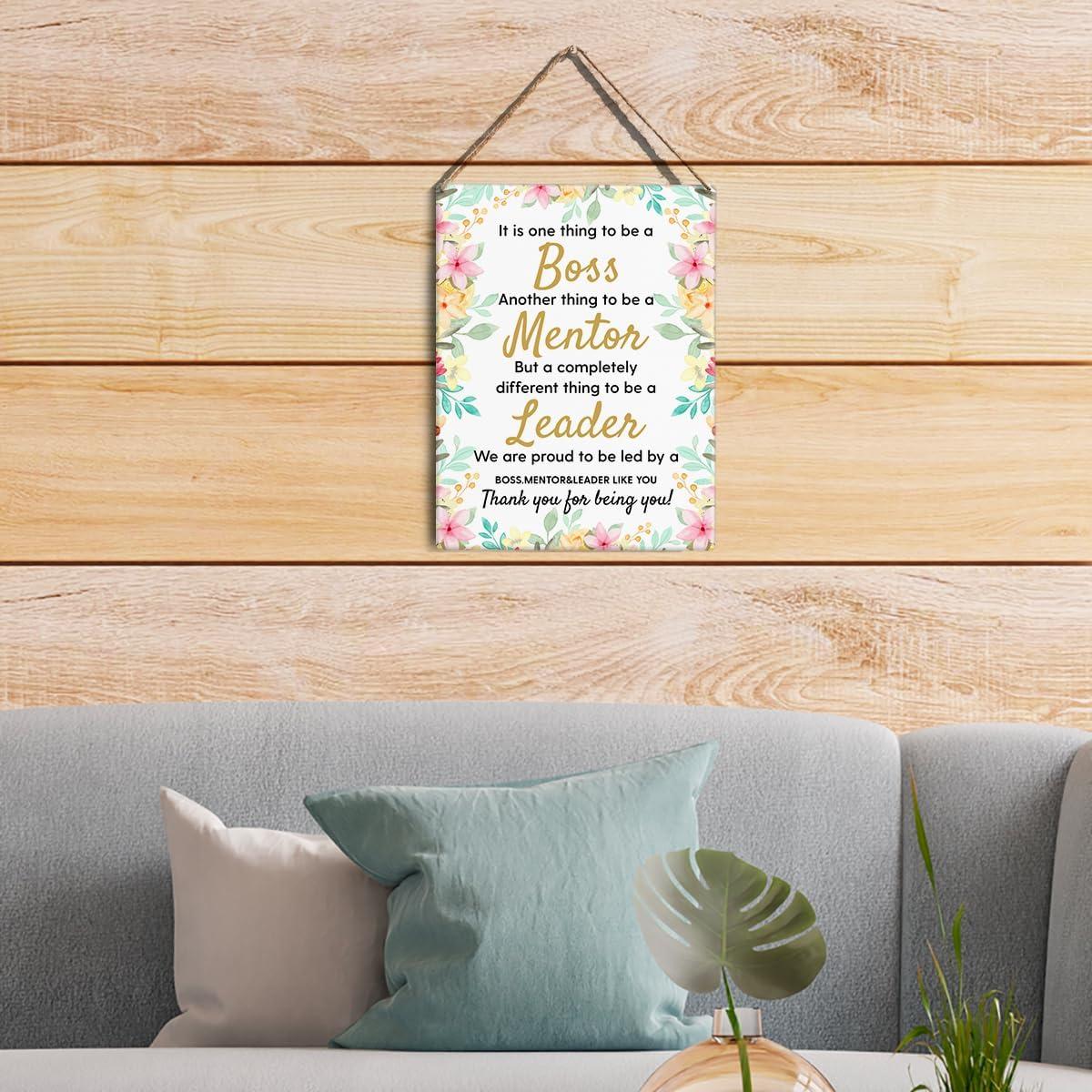 Cartel Colgante de Madera GUDIAO 25x20 cm para Jefe