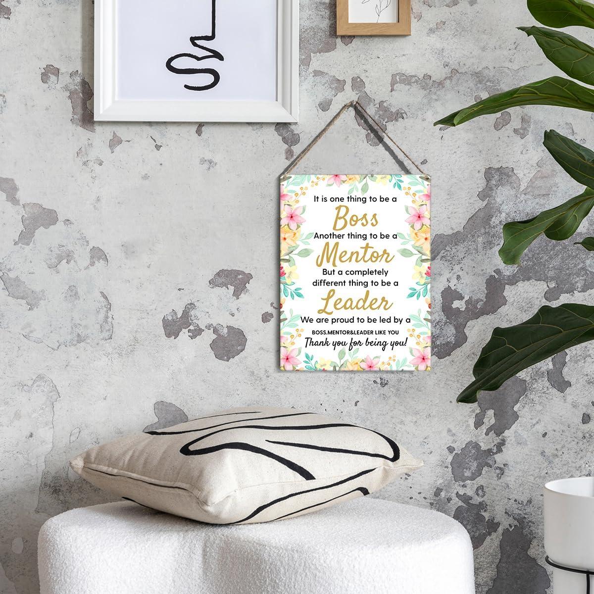 Cartel Colgante de Madera GUDIAO 25x20 cm para Jefe