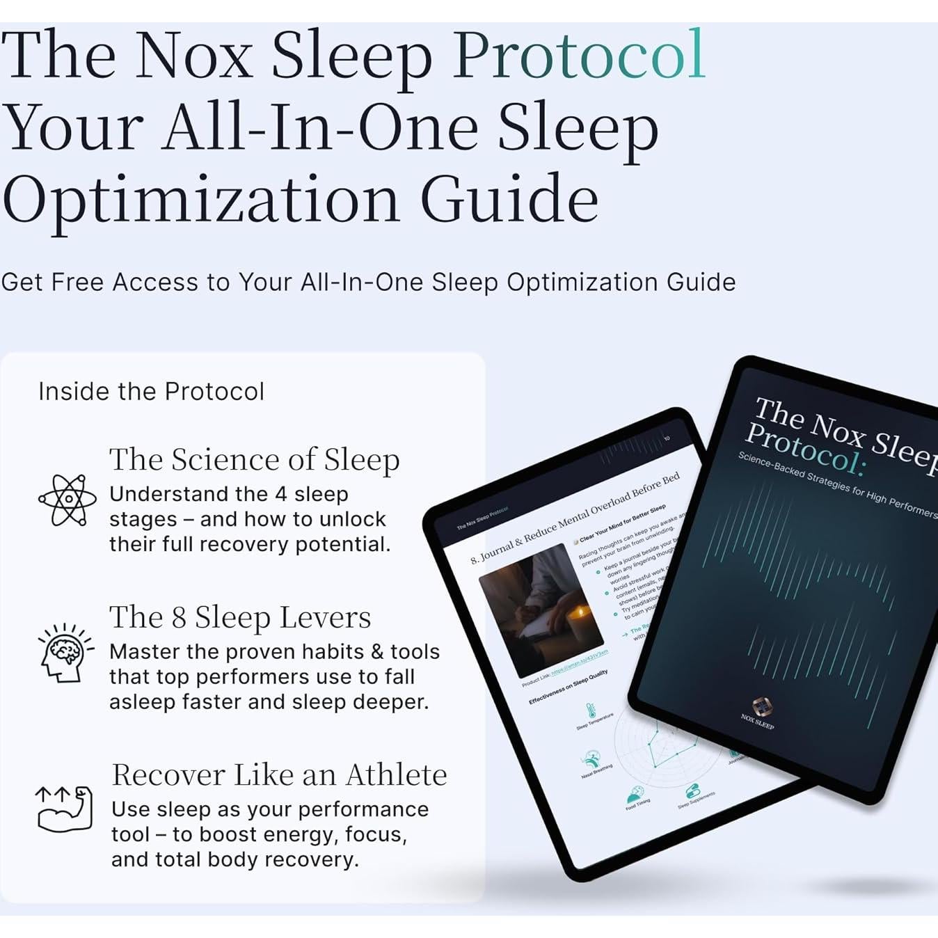 Máscara de Sueño 3D Nox Sleep Ajustable de Seda Fría - Negro