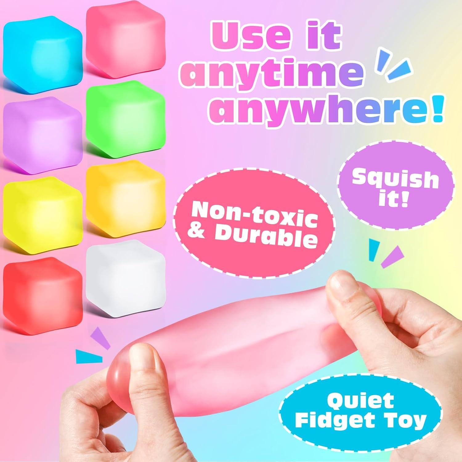 Paquete de 8 Cubos Antiestrés VISCOO 4.6 cm Juguetes Sensoriales