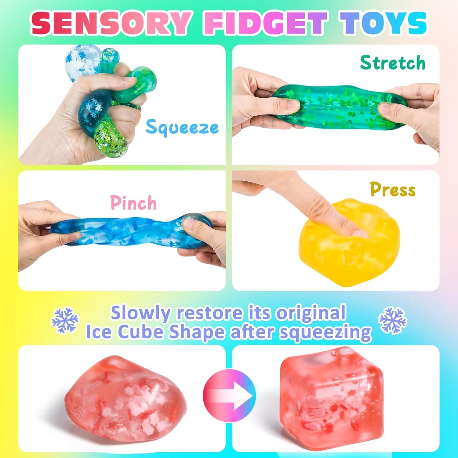 Paquete de 4 Juguetes Antiestrés Cubos Fidget VISCOO