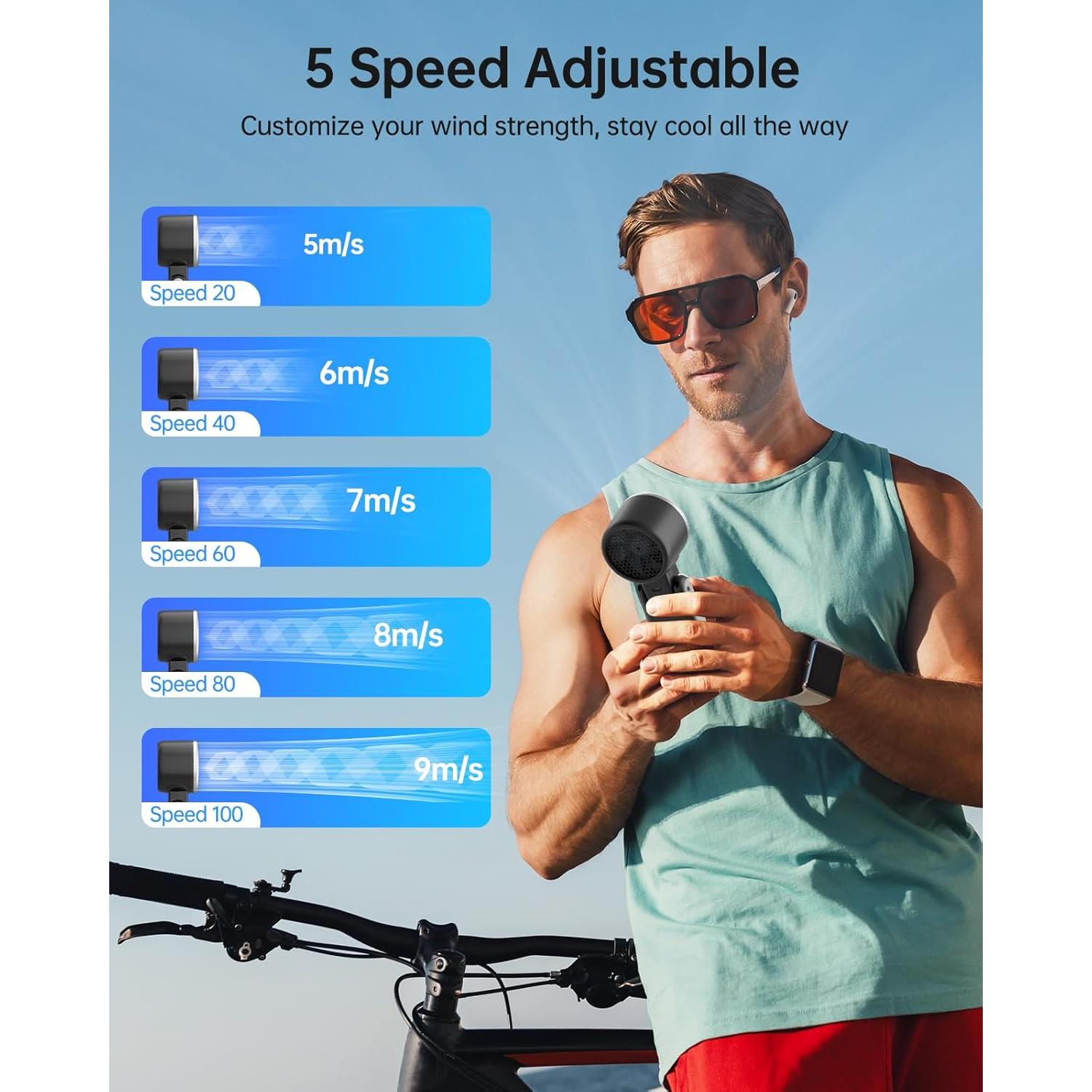 Ventilador Portátil TriPole 3 en 1 con Enfriamiento por Hielo