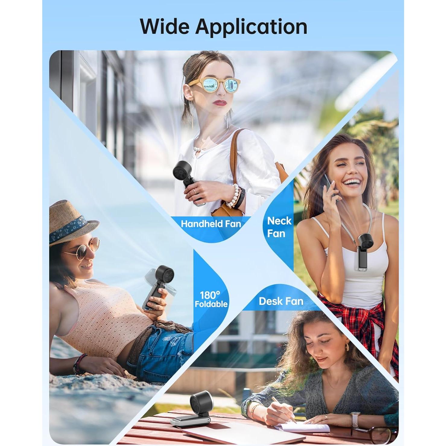 Ventilador Portátil TriPole 3 en 1 con Enfriamiento por Hielo