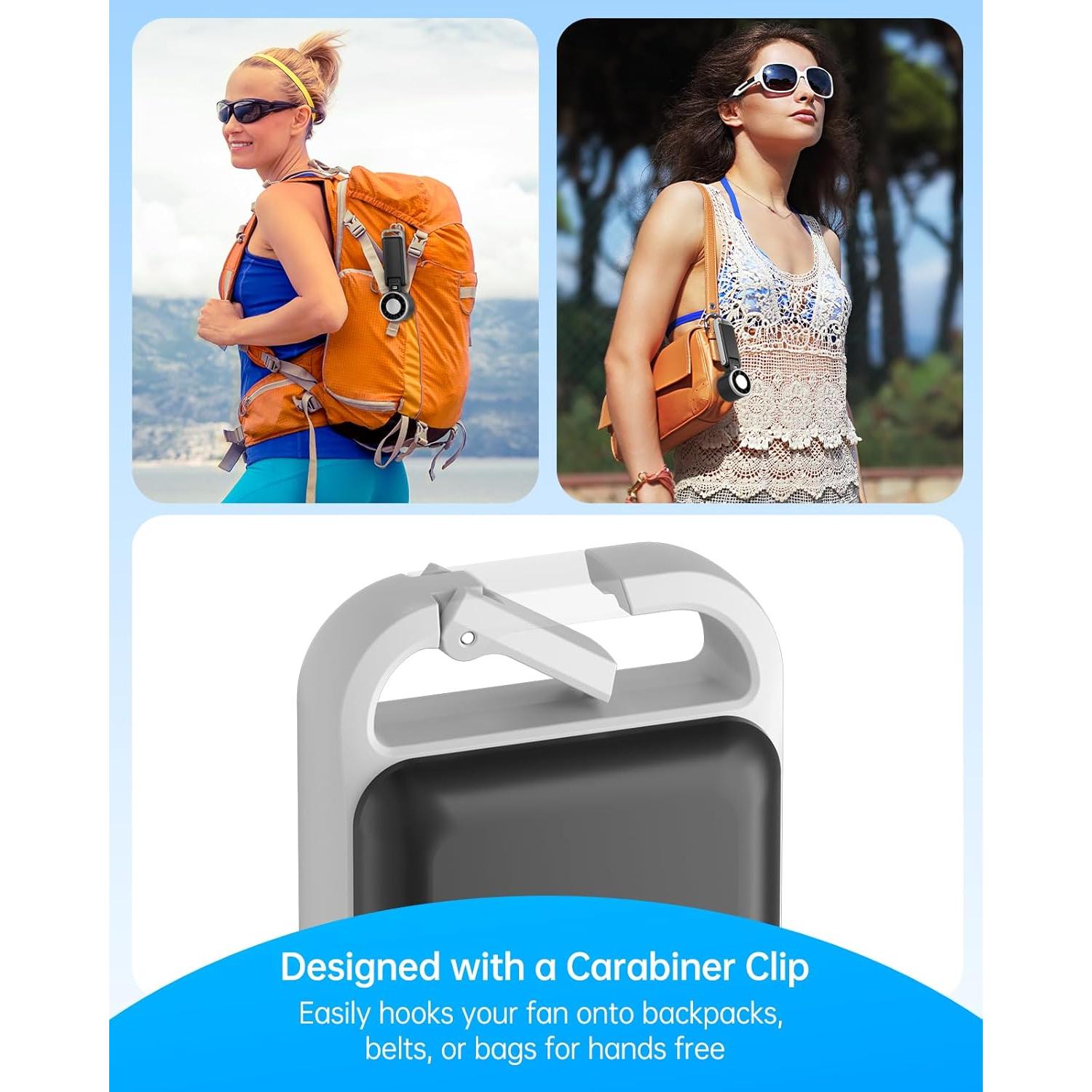 Ventilador Portátil TriPole 3 en 1 con Enfriamiento por Hielo