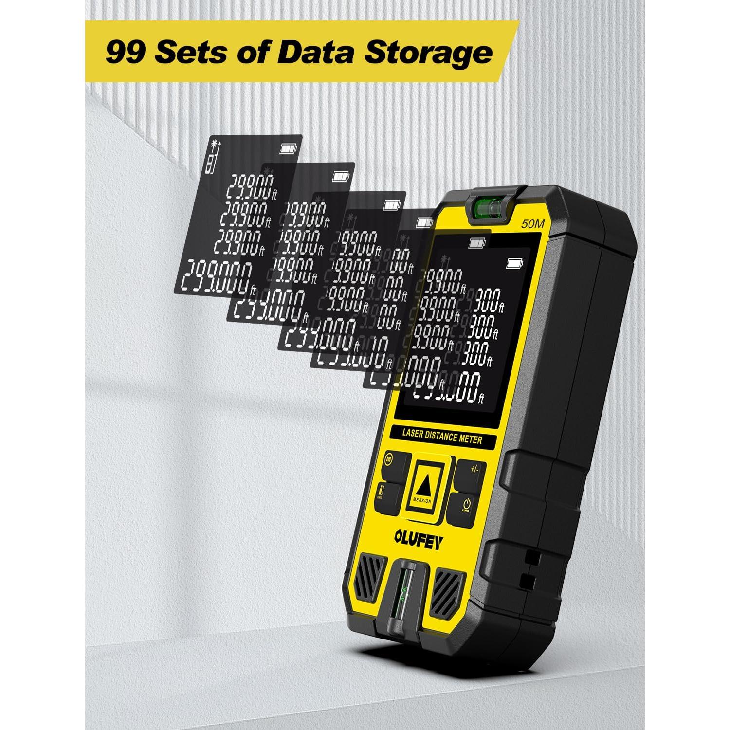 Medidor Láser Olufey OL50 50m IP54 Pantalla LCD Retroiluminada