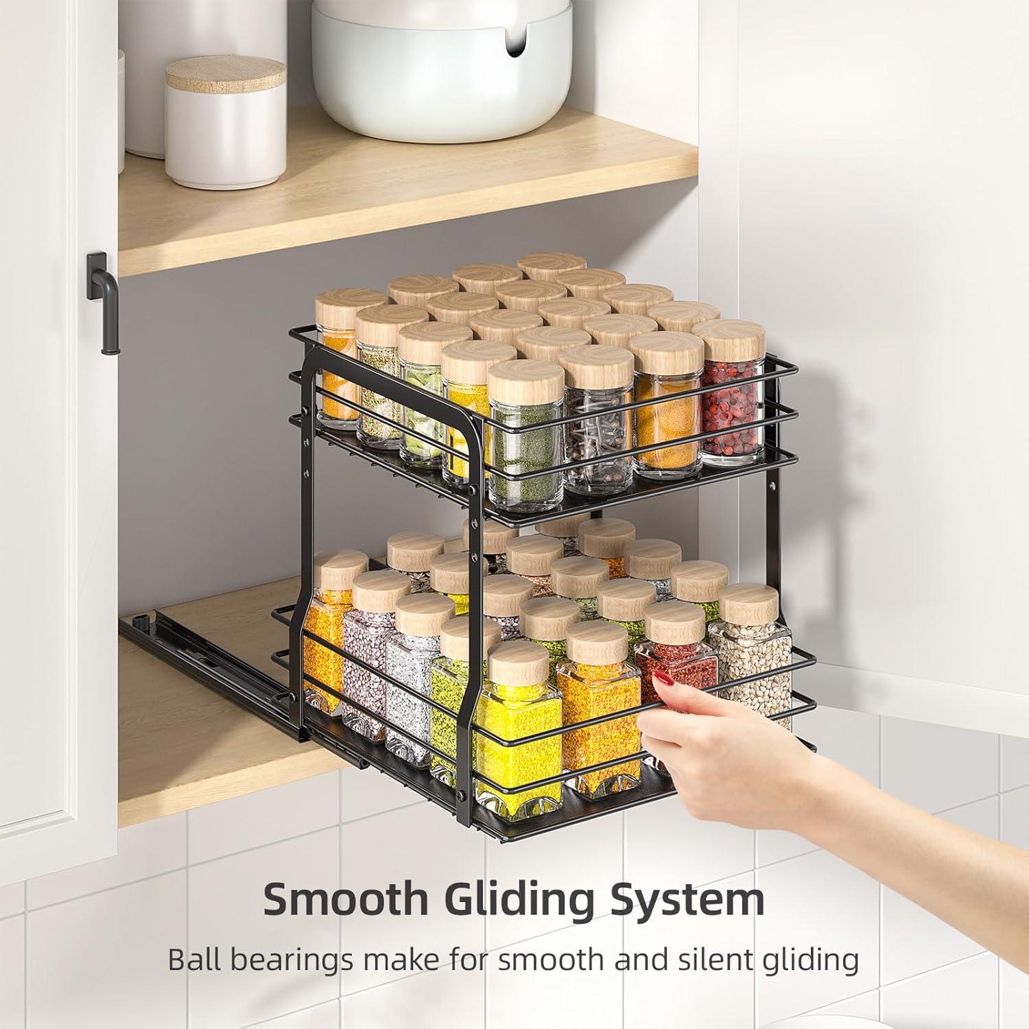 Organizador de Especias Extraíble PanPanPal 2 Niveles 24.5x27.2cm