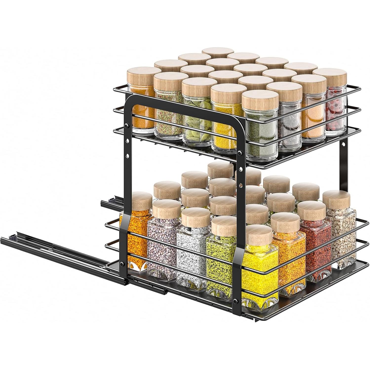 Organizador de Especias Extraíble PanPanPal 2 Niveles 24.5x27.2cm