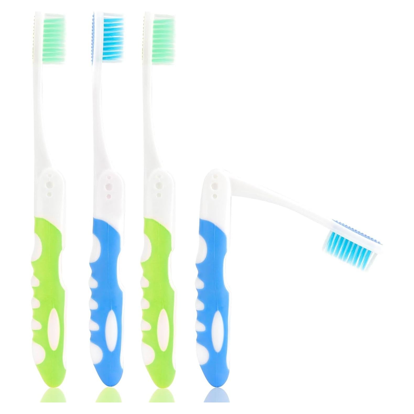 Set de Cepillos de Dientes de Viaje KQNBI 4PCS Plegables