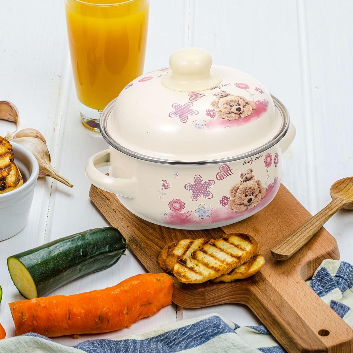 Tazón de Sopa Esmalte Angoily 20x16x8cm Color Oso