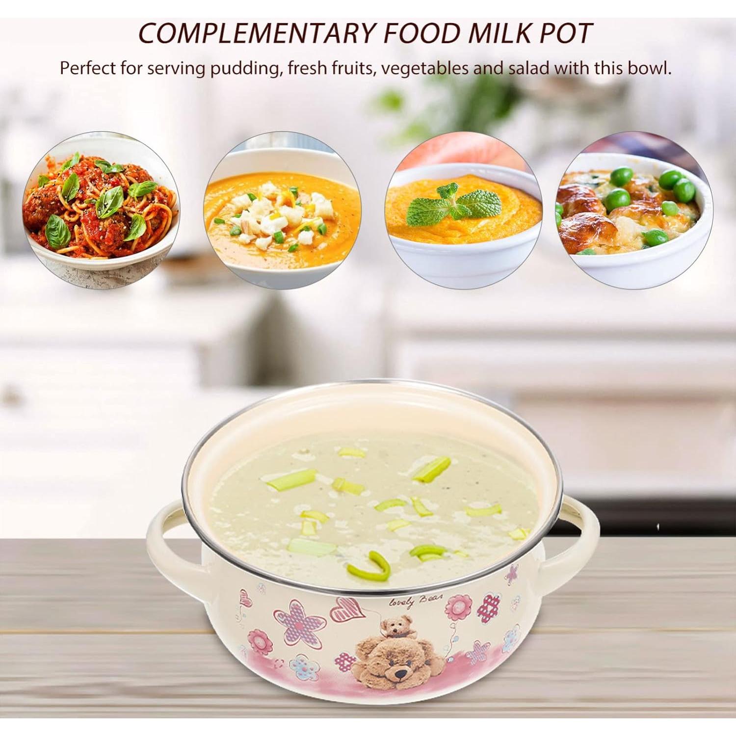 Tazón de Sopa Esmalte Angoily 20x16x8cm Color Oso