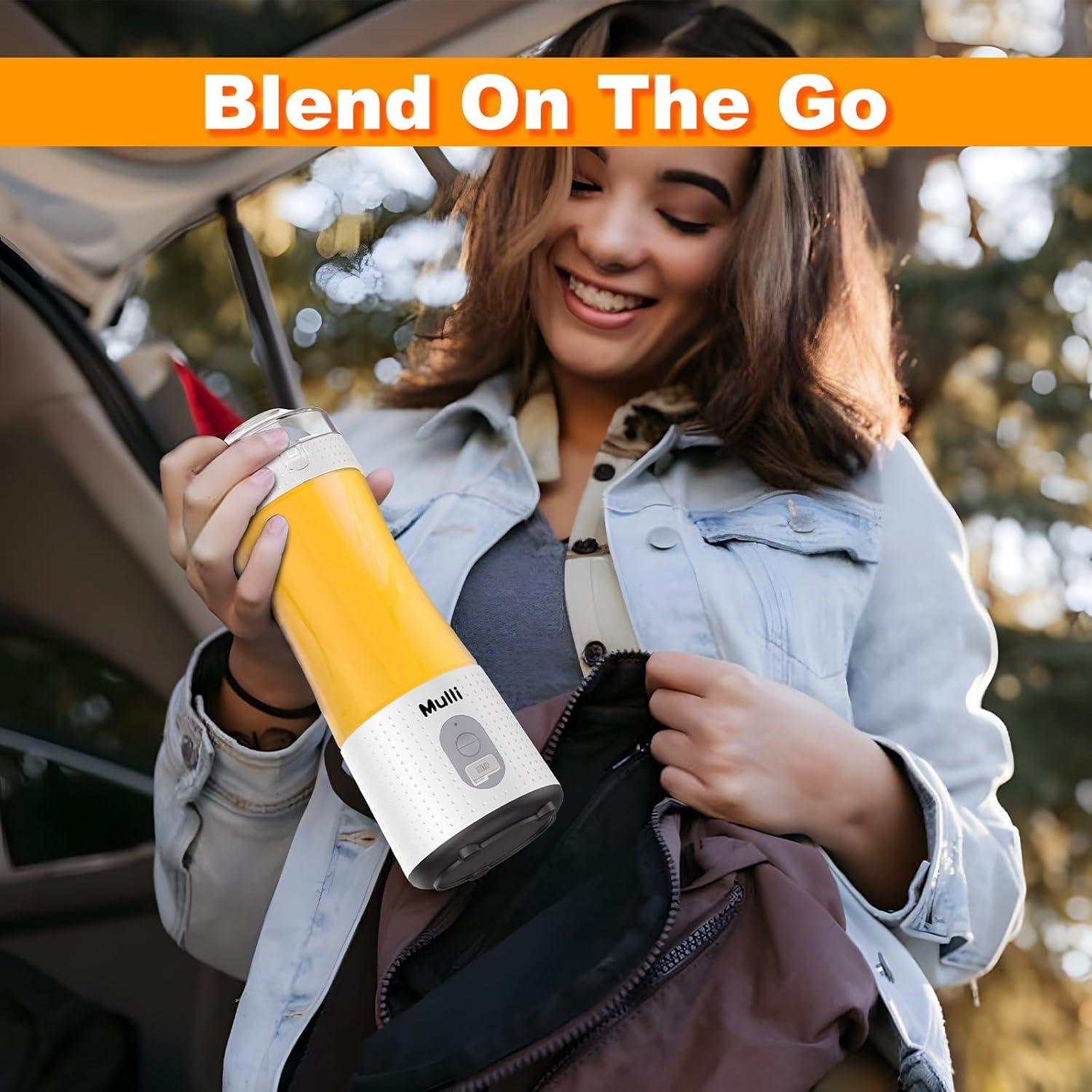 Licuadora Personal Mulli 13oz Recargable USB-C Libre BPA
