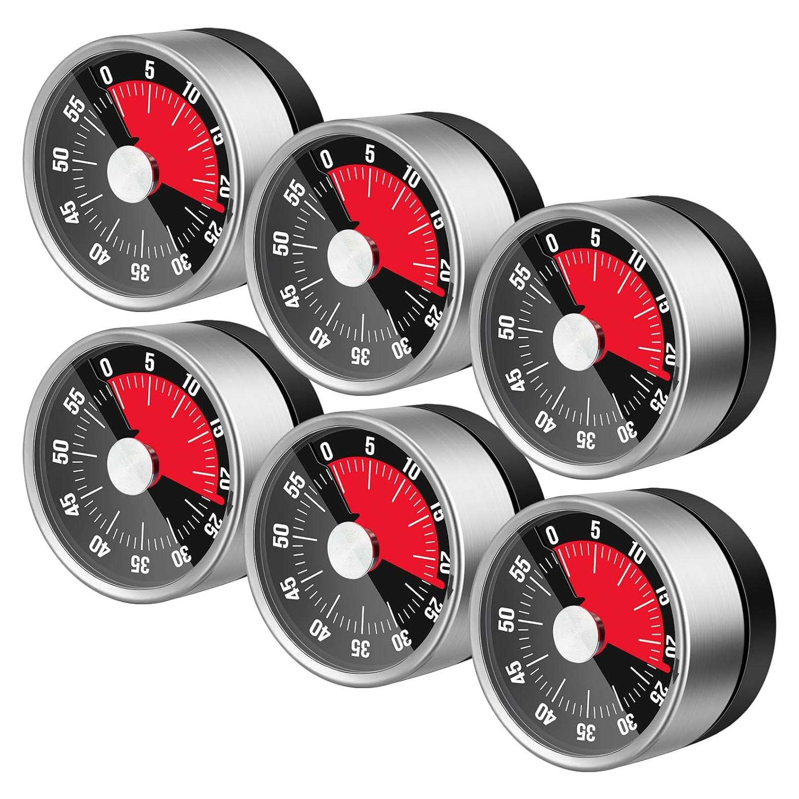 Temporizador Visual Magnético Relaxweex 60 Minutos Acero Inoxidable