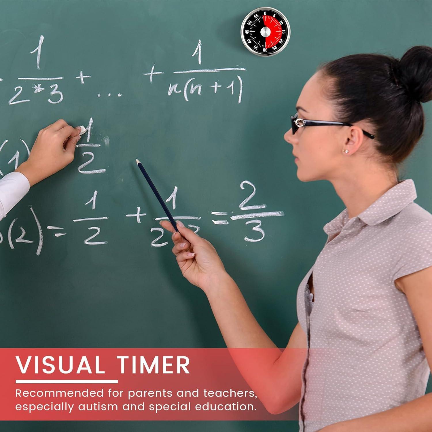 Temporizador Visual Magnético Relaxweex 60 Minutos Acero Inoxidable