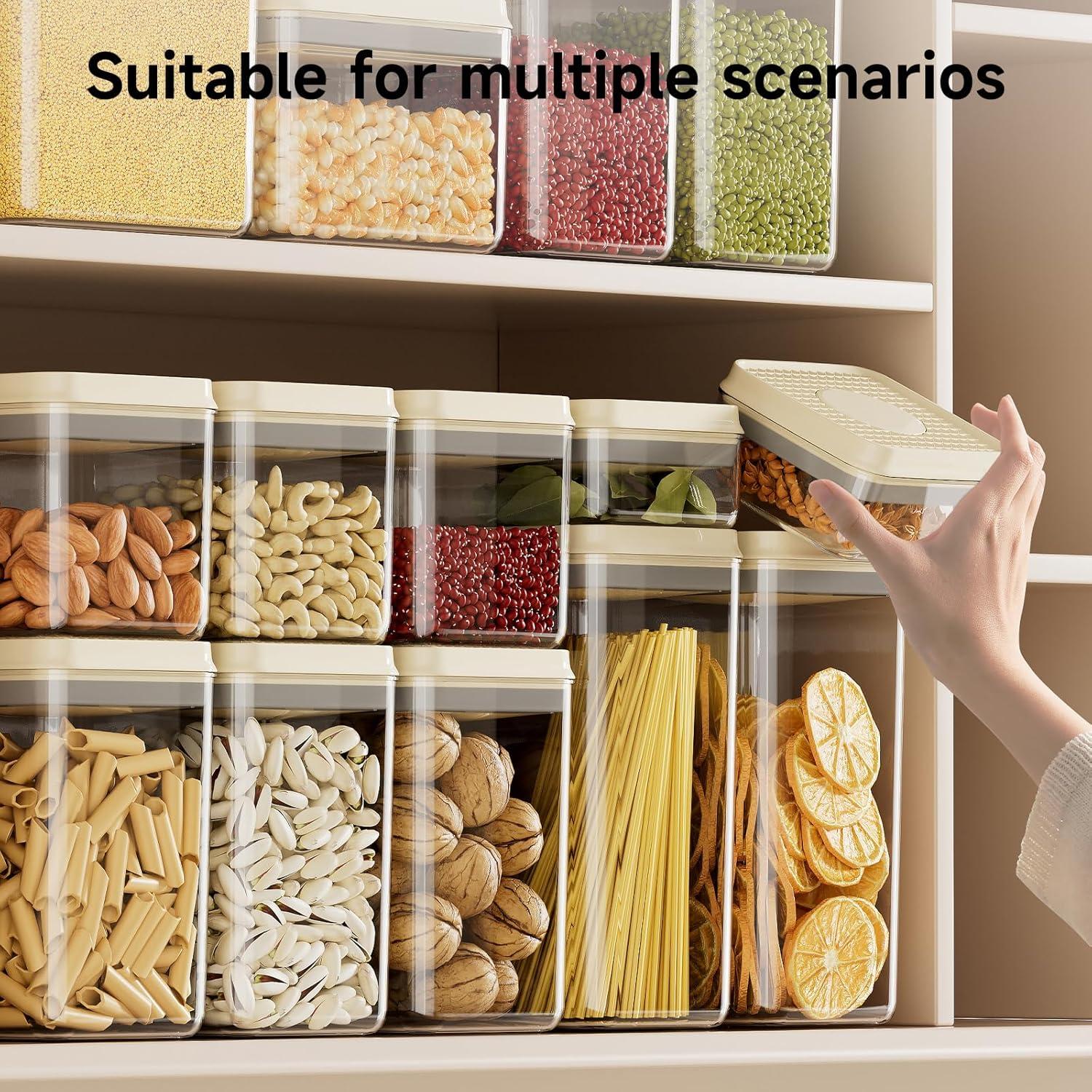 Contenedores de Almacenamiento Hermético UFORU 4 Pcs 1000ml y 1700ml