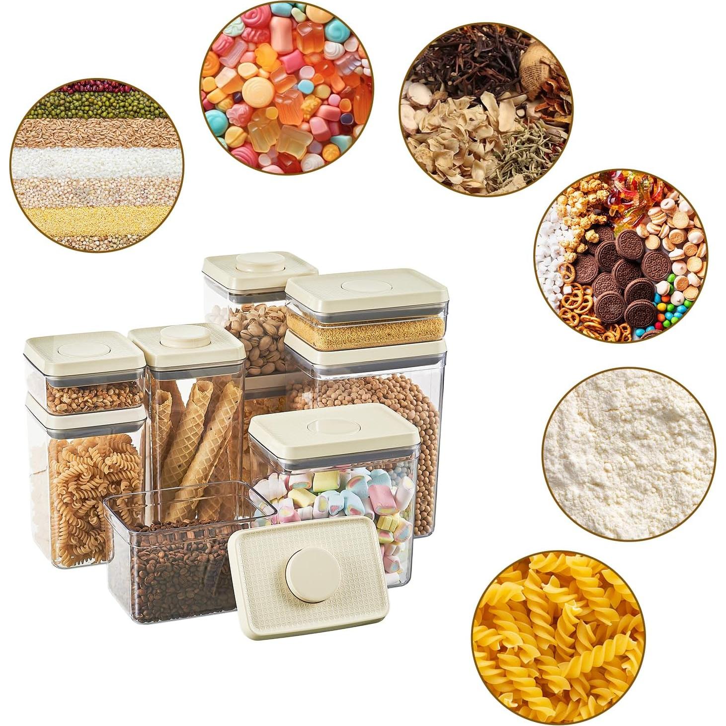 Contenedores de Almacenamiento Hermético UFORU 4 Pcs 1000ml y 1700ml