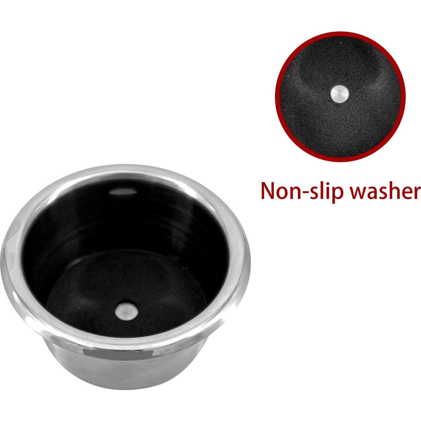 Set de 4 Soportes para Vaso ISURE MARINE Acero Inoxidable