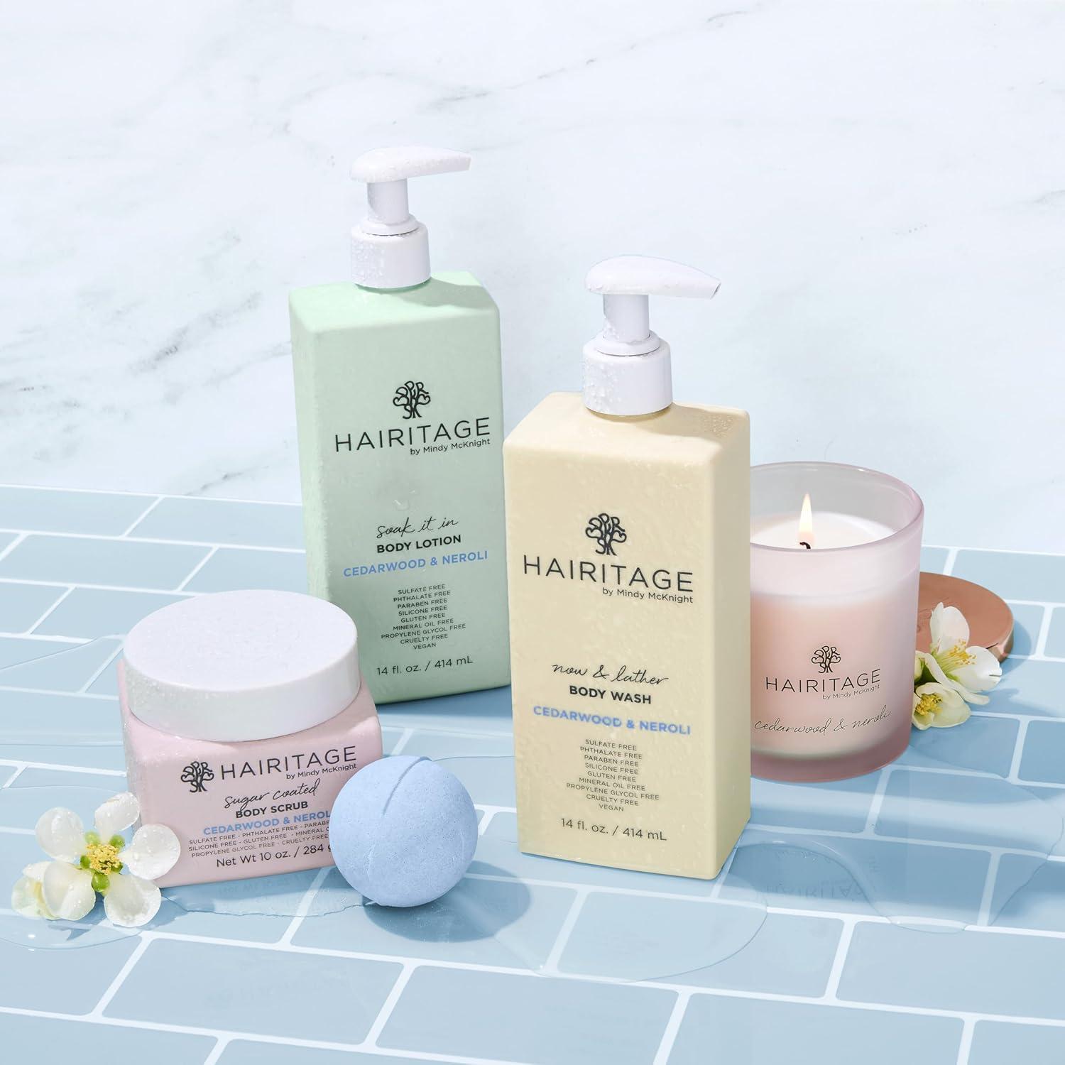 Loción Corporal Hidratante Hairitage 414 ml - Madera de Cedro y Neroli - Niacinamida y Aceite de Jojoba