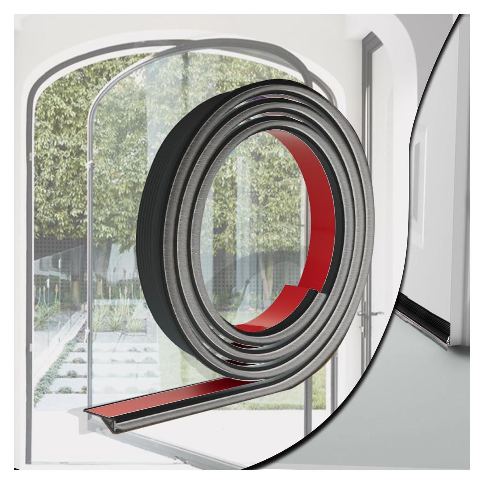 Tapón de Corrientes de Aire TXHOIHF 99 cm Negro con Cepillo