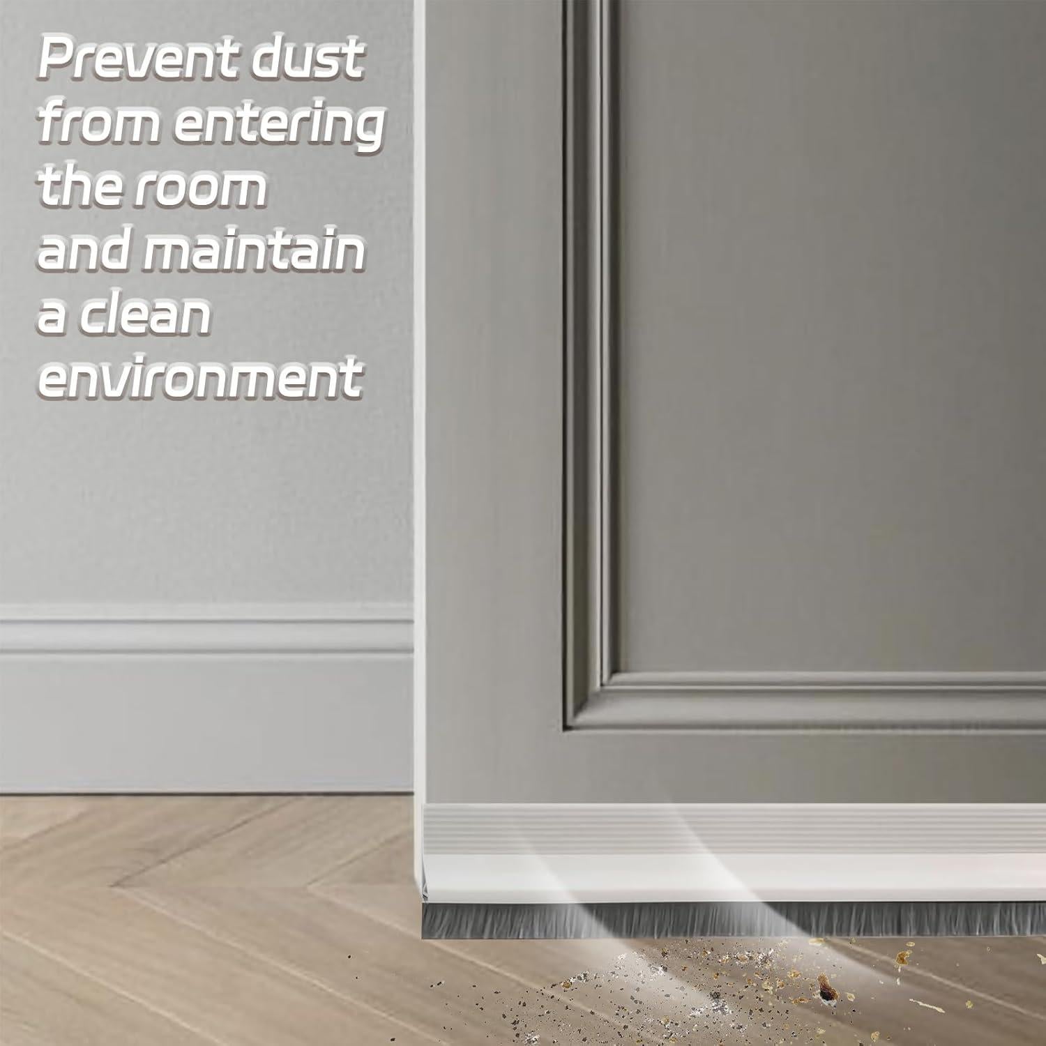 Tapón de Corrientes de Aire TXHOIHF 99 cm Negro con Cepillo