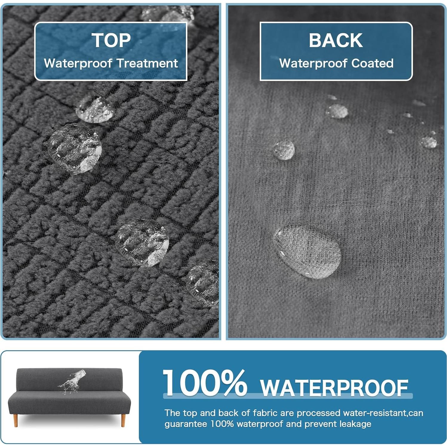 Funda de Sofá Impermeable H.VERSAILTEX Gris Carbón 100%