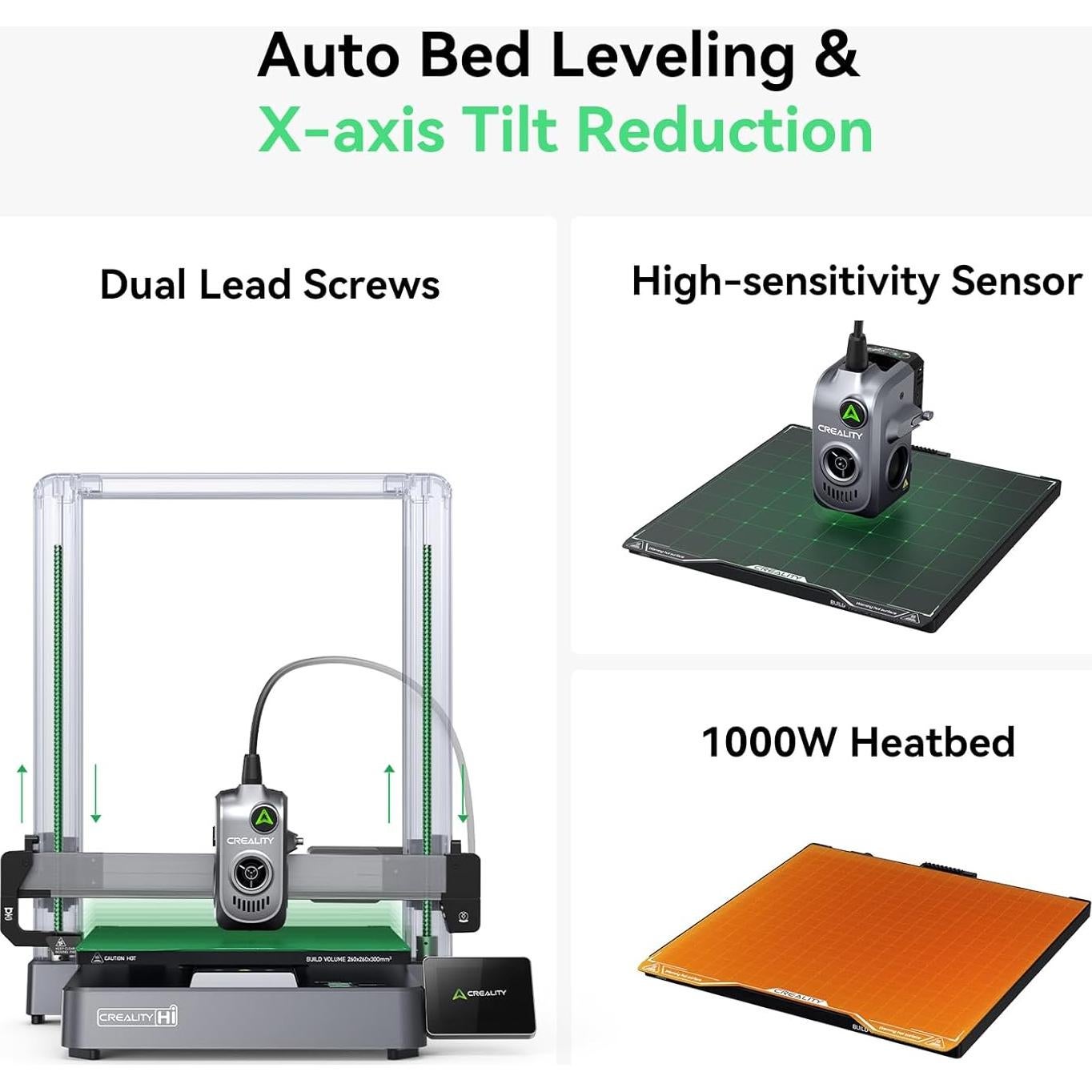 Impresora 3D Creality Hi Multicolor 12.53 kg, 500 mm/s