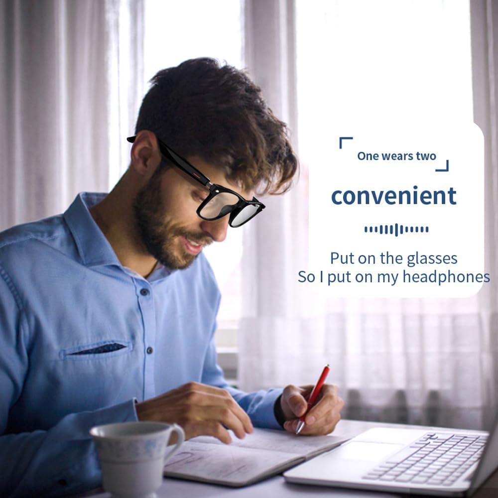 Gafas de Traducción Inteligente Piluyaa E13 Bluetooth Negro