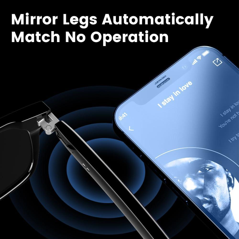 Gafas de Traducción Inteligente Piluyaa E13 Bluetooth Negro