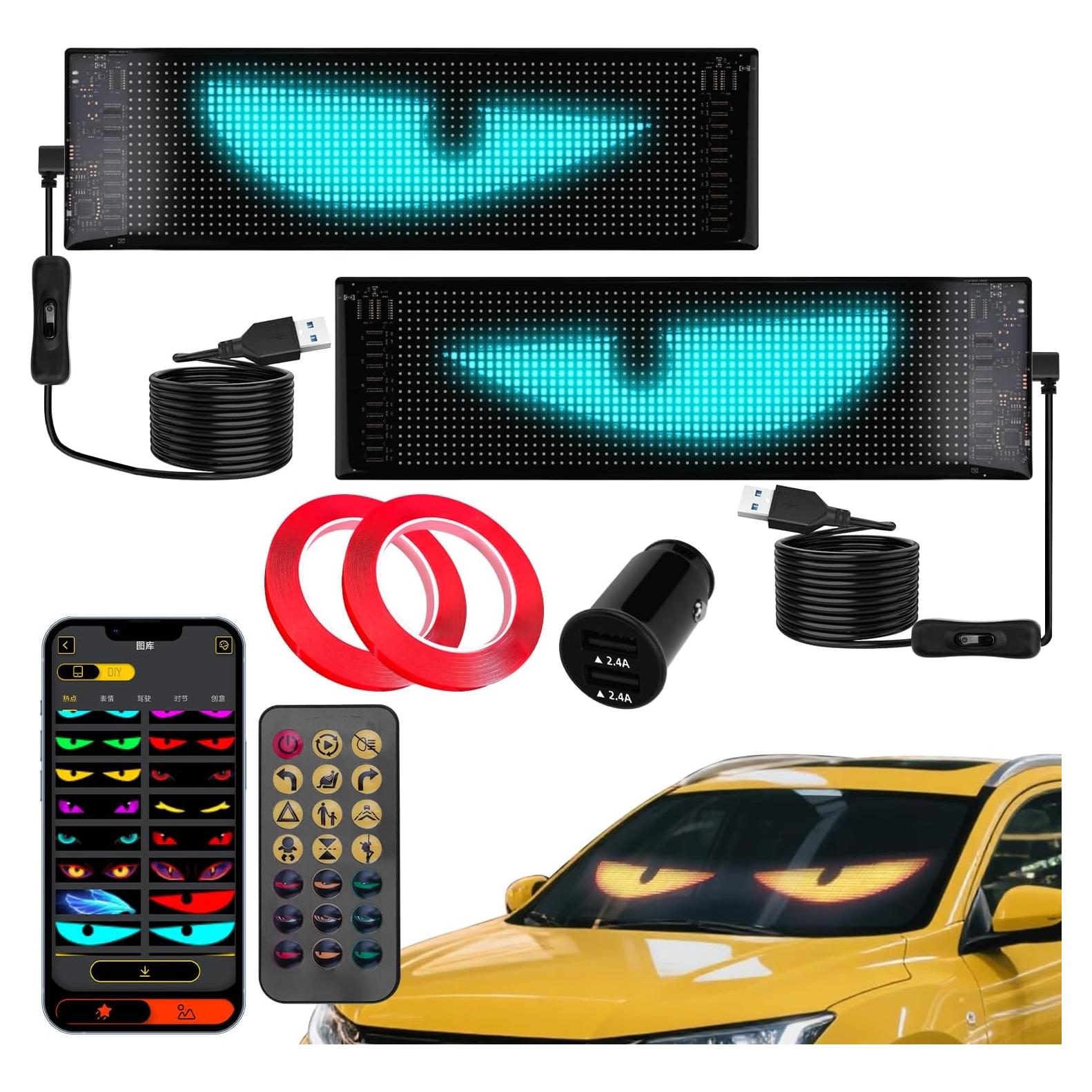 Ojos Diabólicos LED Programables SPNANMA 2 Piezas 35.56 cm