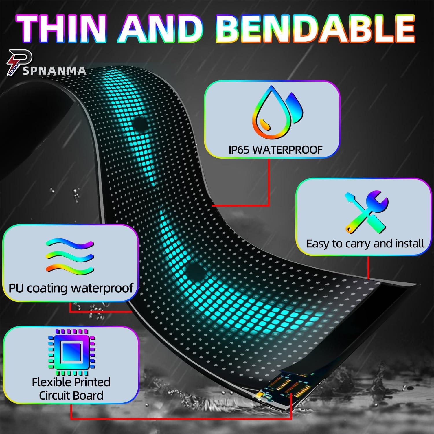 Ojos Diabólicos LED Programables SPNANMA 2 Piezas 35.56 cm