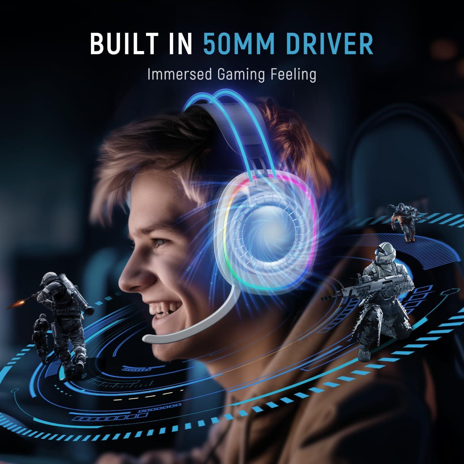 Auricular Gaming Buwnia G5000 Inalámbrico con Micrófono