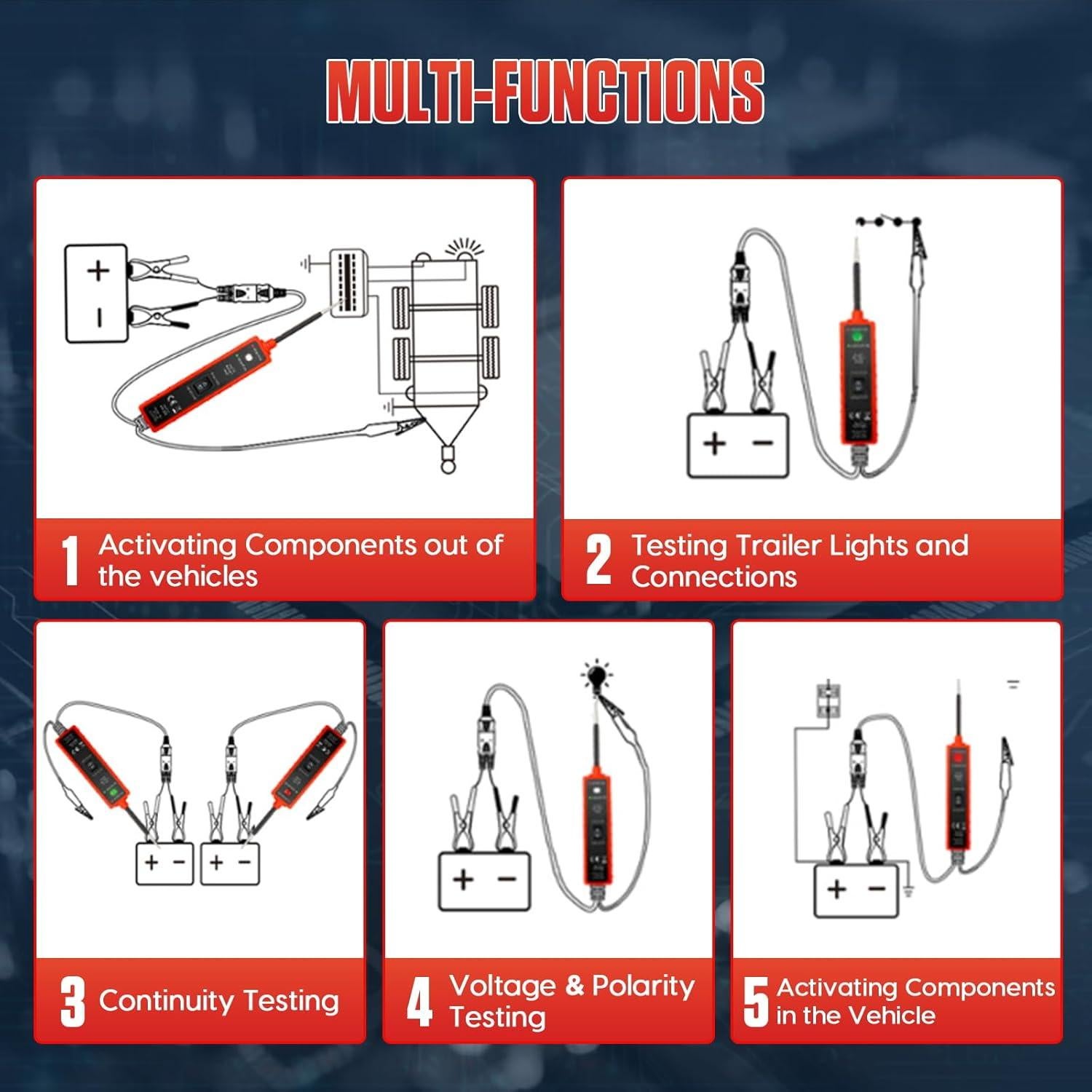 Probador de Circuito MR CARTOOL R50 6V-24V con Protección