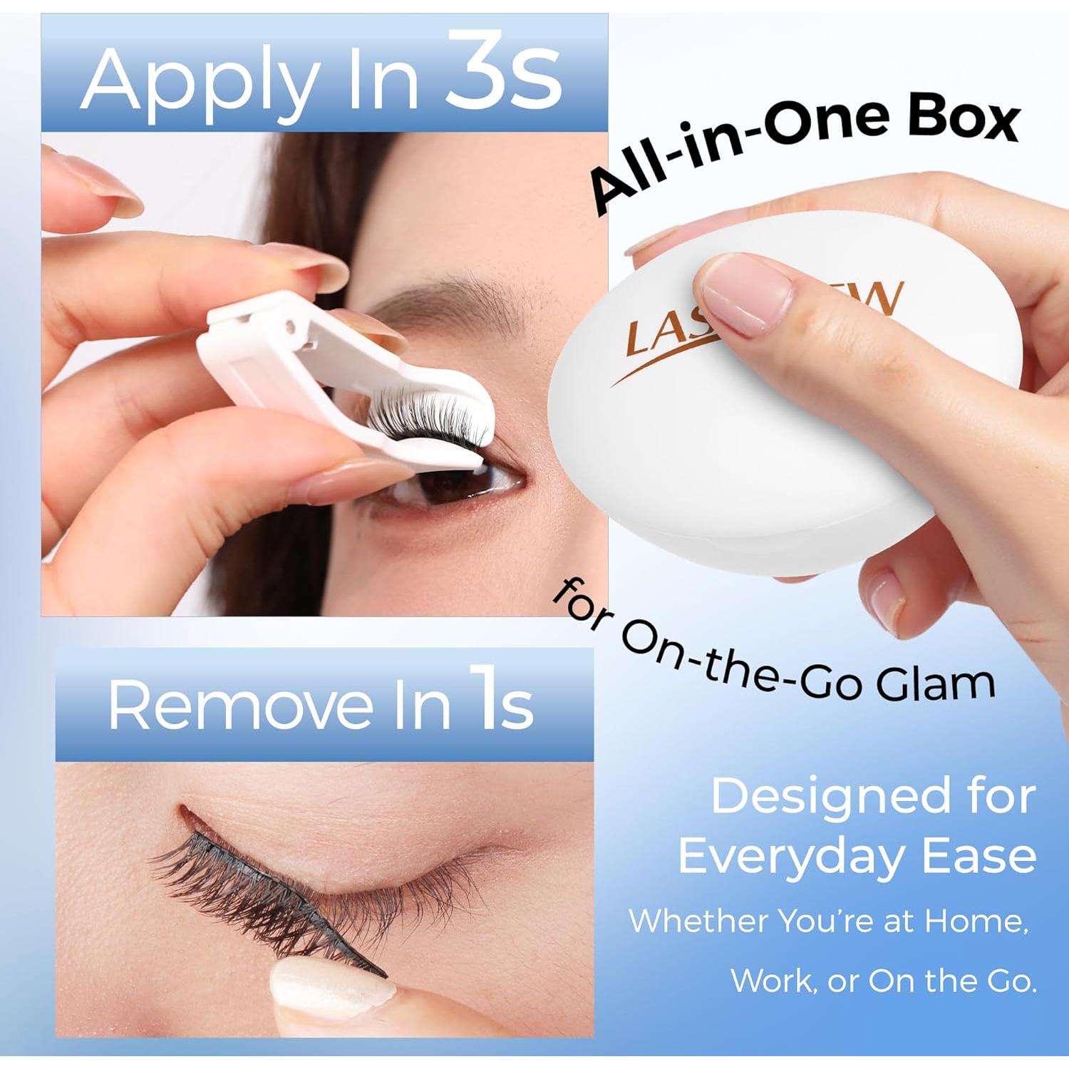 Pestañas Magnéticas LASHVIEW RC01 Suaves Reutilizables 48H