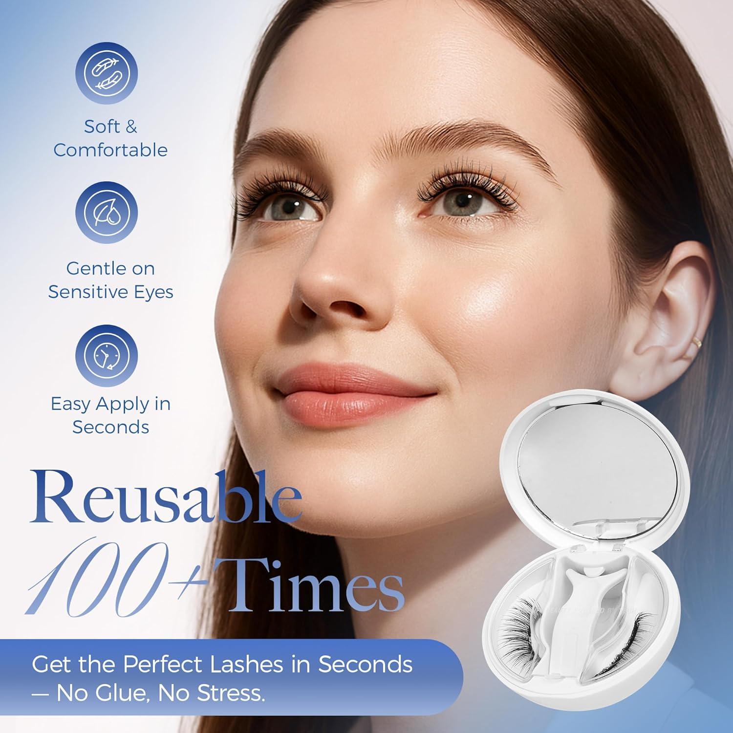 Pestañas Magnéticas LASHVIEW RC01 Suaves Reutilizables 48H