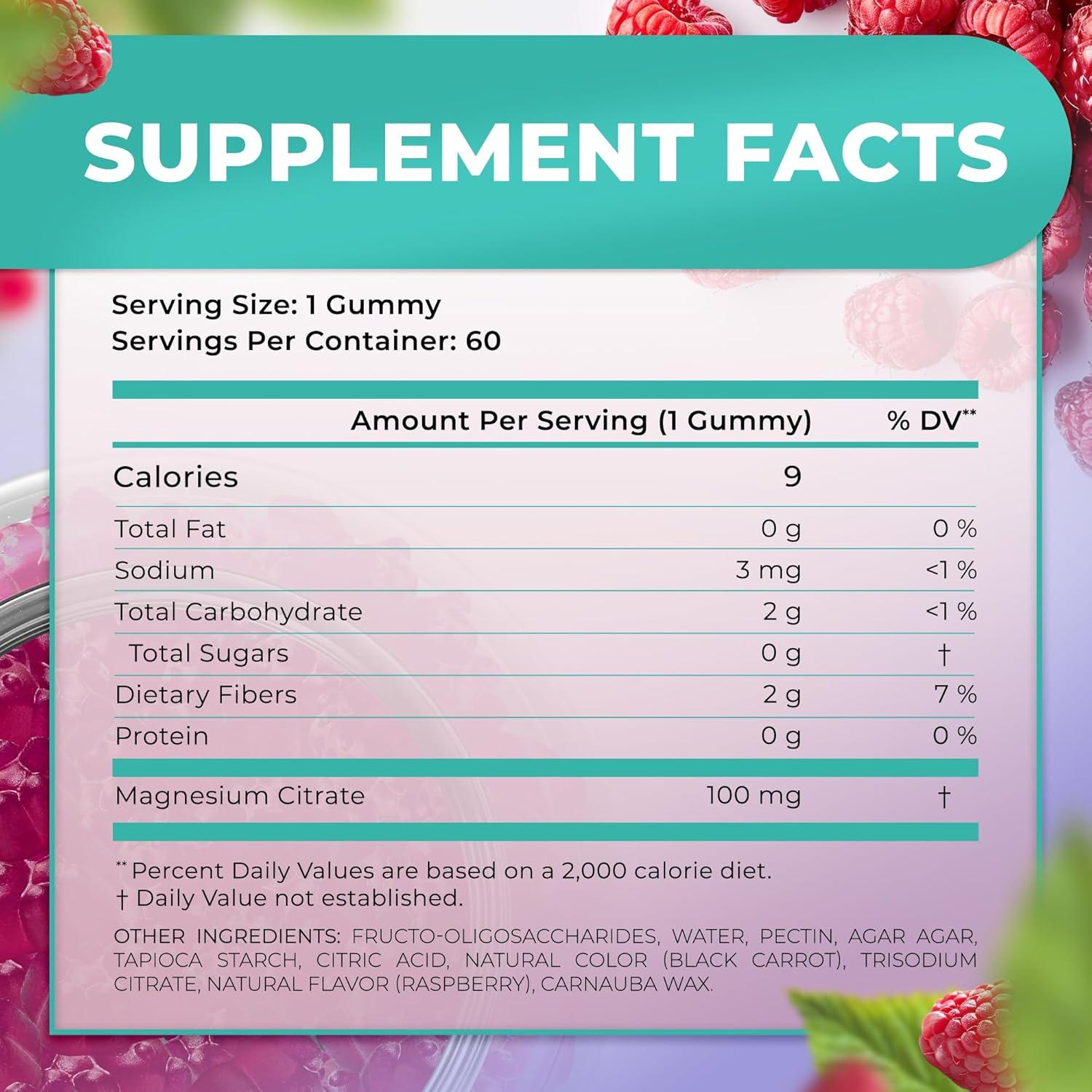 Gomitas de Magnesio Sin Azúcar Natural BioScience 100mg 30 Unidades