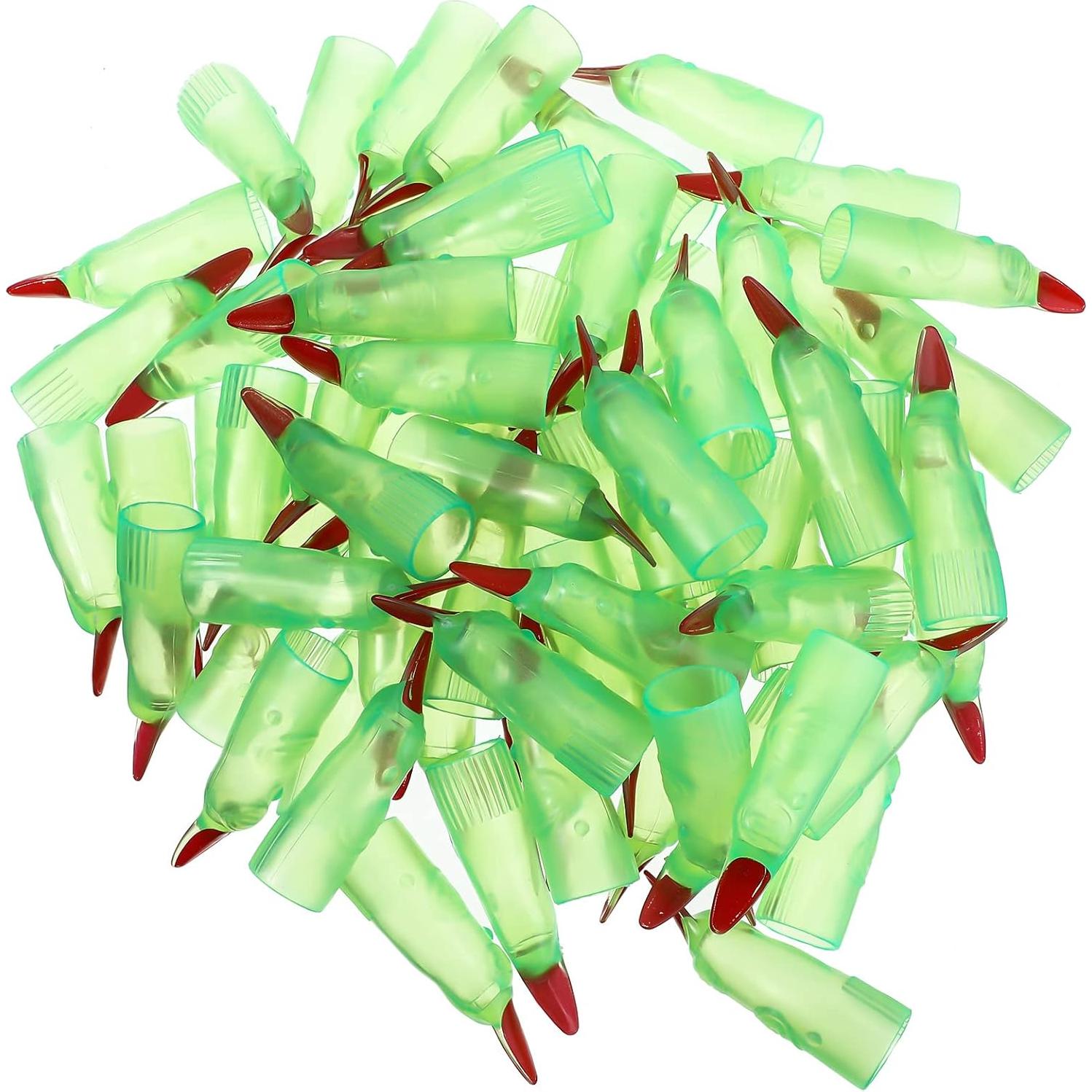 100 Dedos de Bruja Sosation Halloween Verde Fluorescente