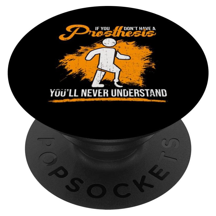 PopSockets PopGrip Estándar para Prótesis de Pierna - Negro
