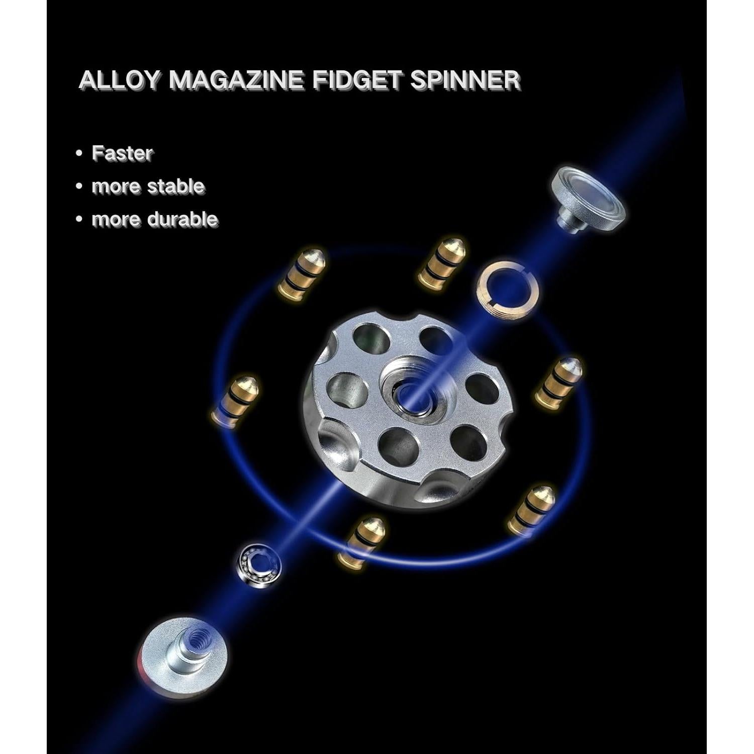 Spinner de Metal Aleado ZROFULL 2 Pcs Alivio Estrés 76.2 g