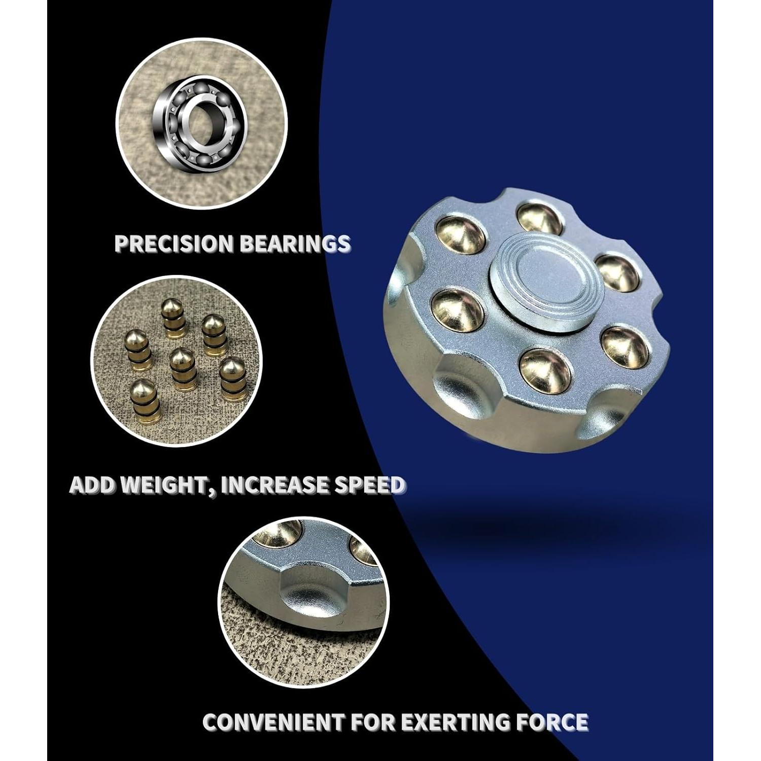 Spinner de Metal Aleado ZROFULL 2 Pcs Alivio Estrés 76.2 g