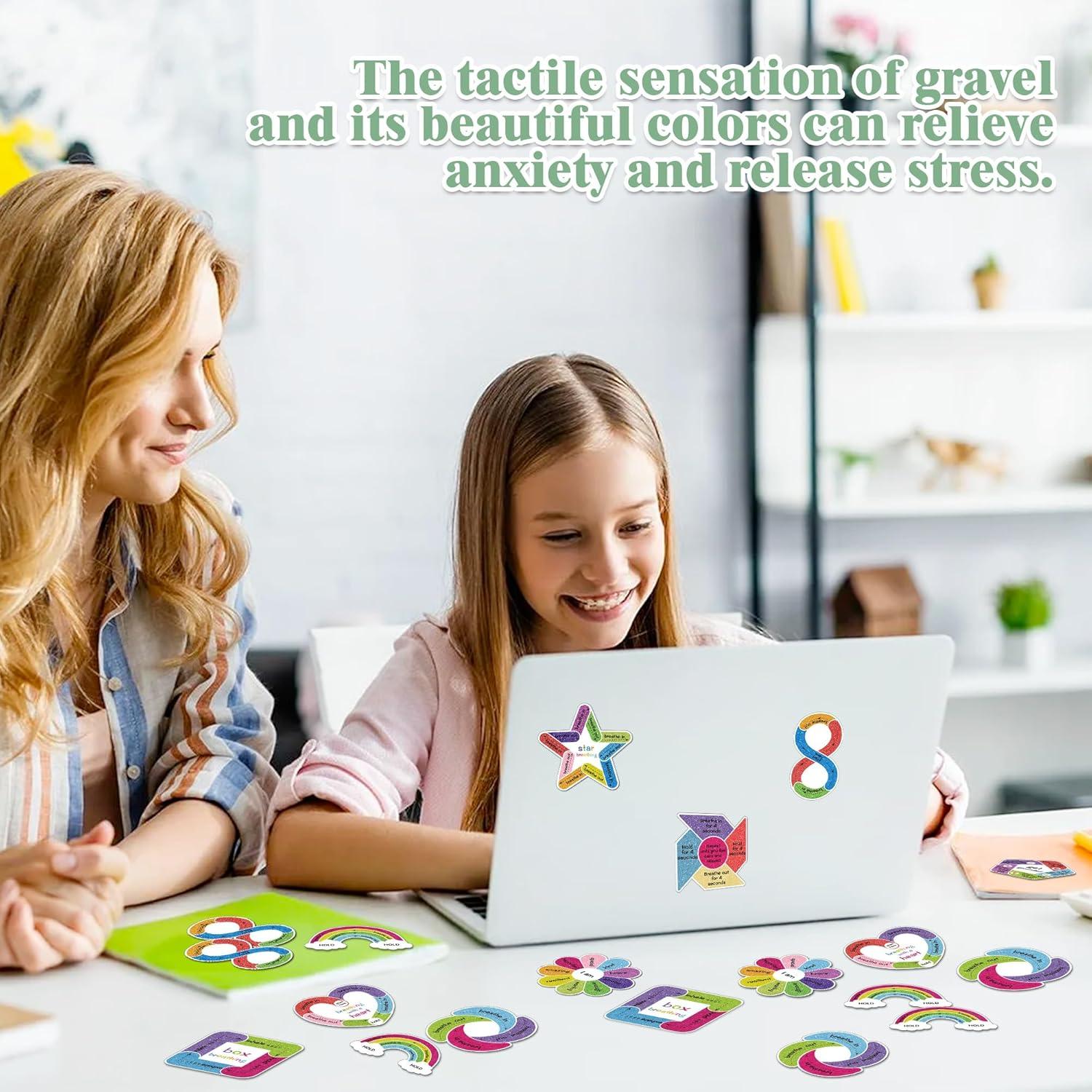 36 Stickers Calmantes Sensoriales Sondeng para Alivio de Ansiedad