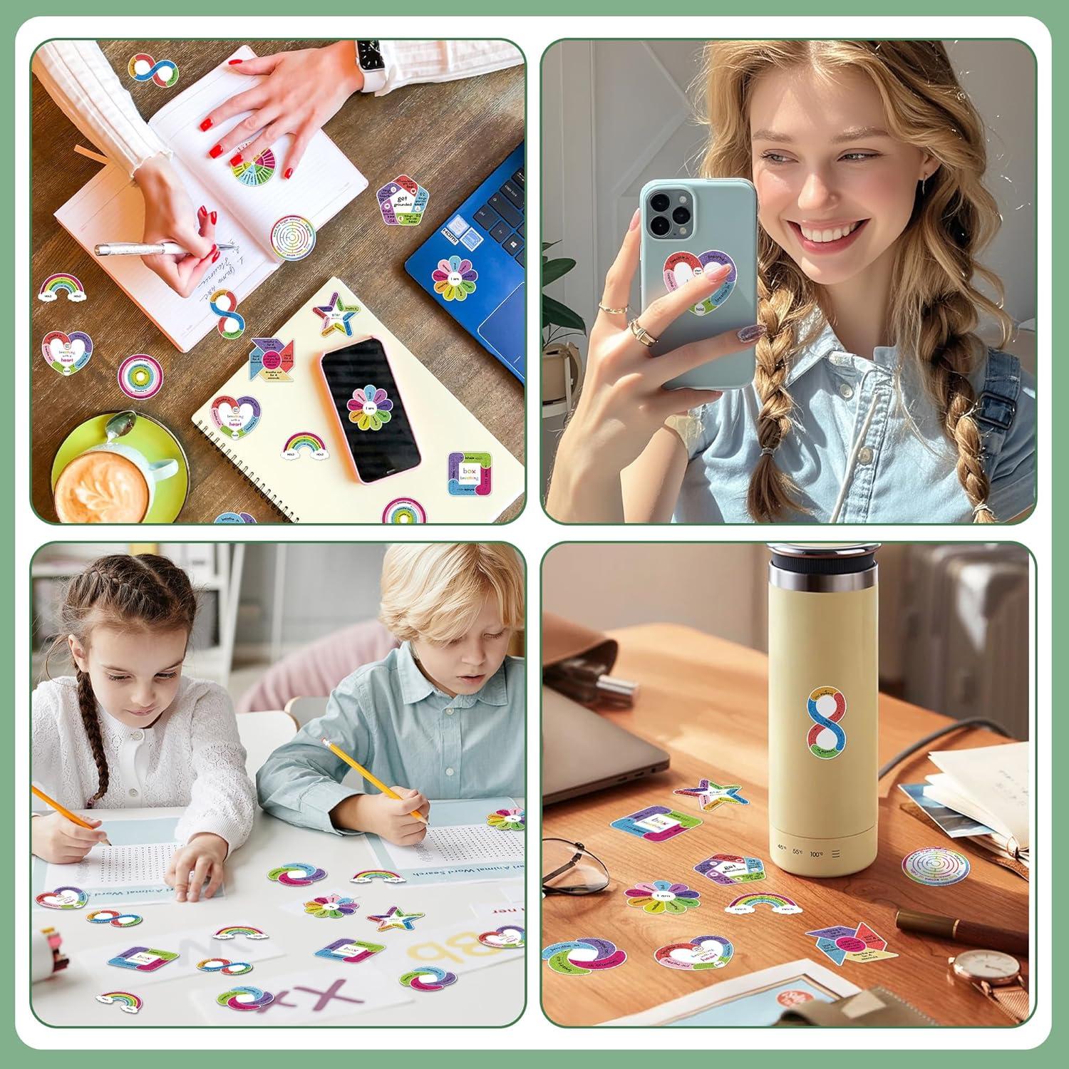 36 Stickers Calmantes Sensoriales Sondeng para Alivio de Ansiedad