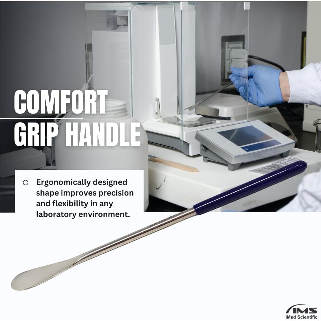 Cuchara plana de acero inoxidable IMED 20.32 cm para laboratorio