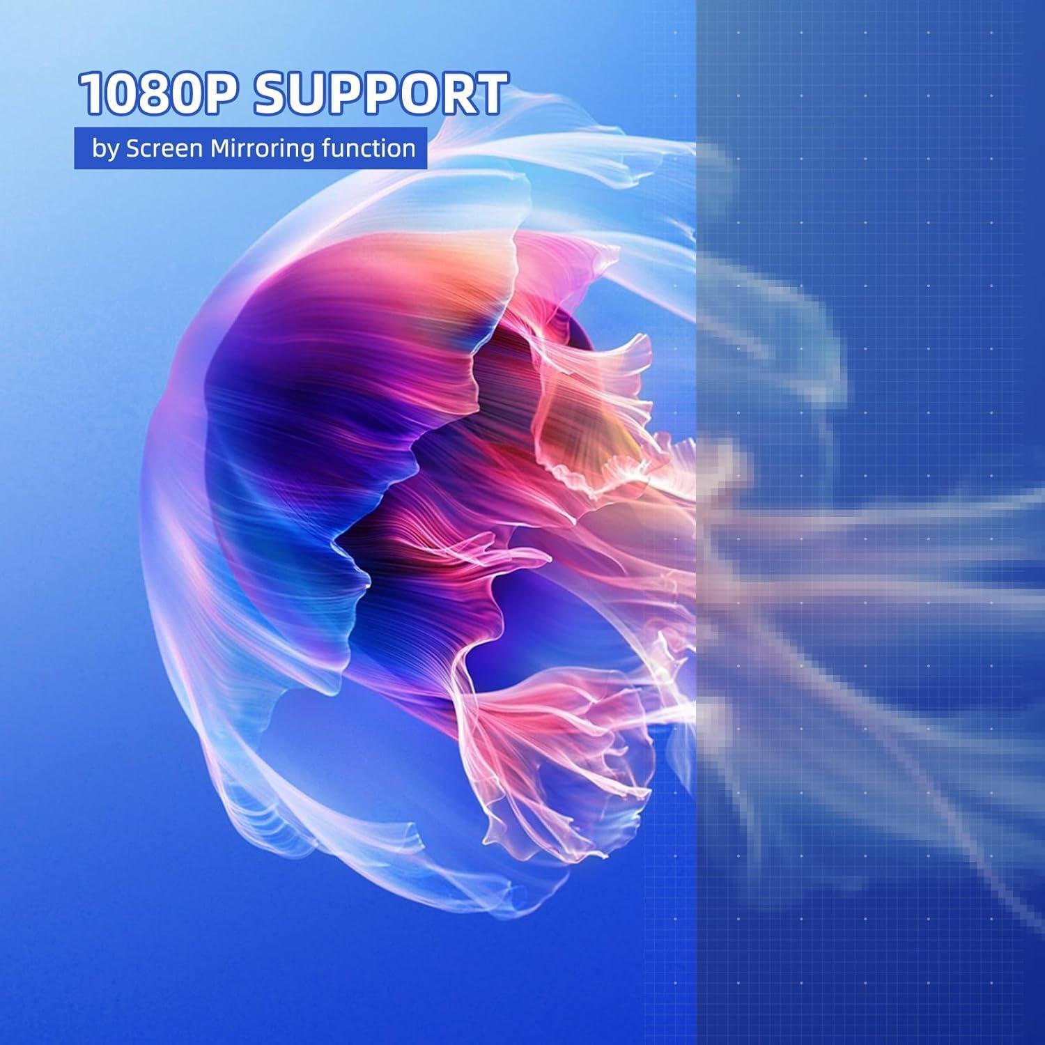 Proyector portátil Vamvo VF320 WiFi 1080P 200" cine en casa